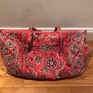 Large Pink Vera Bradley Duffel Bag